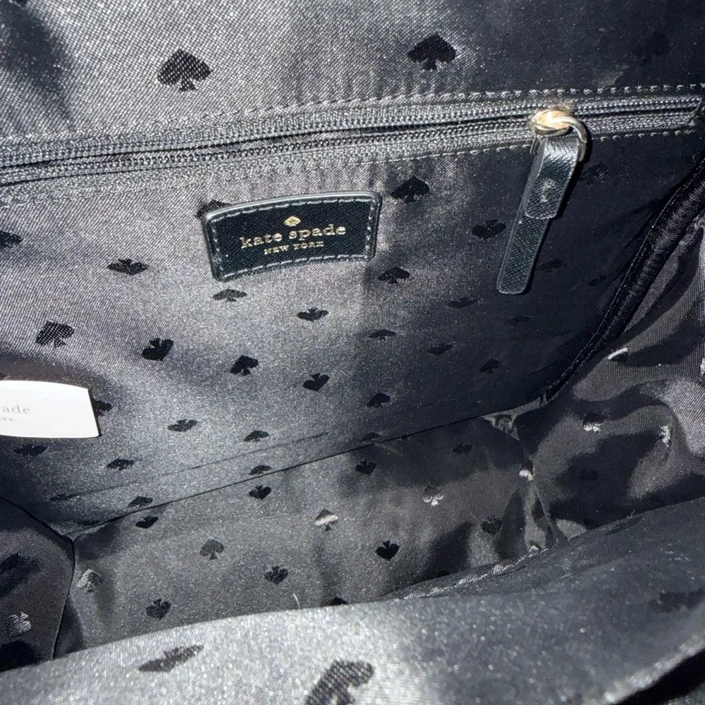 Kate Spade Red and Black Floral Backpack - Picture 7 of 8